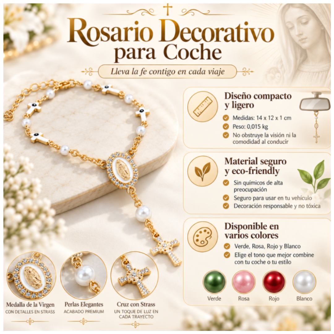 Rosario Colgante para Volante de Coche